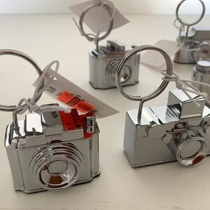 Mini Camera Placecard Holders in Silver finish